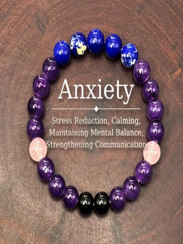 Anxiety Relief Bracelet, Stress Relief Healing Bracelet for Women & Men, Fashion Jewelry for Party, Daily Clothing Decor, Trendy All-match & Exquisite Jewelry for Gift 0