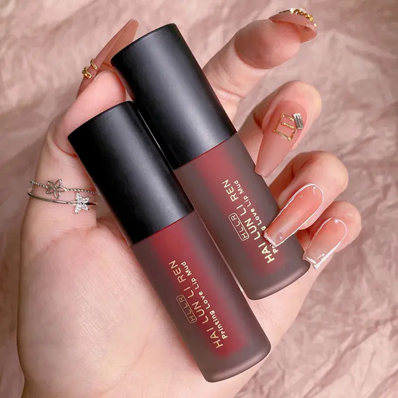 Son Môi Mới Helen Beauty Son Môi Đẹp mắt Son Môi Bùn Không dính cốc Trang Điểm Lì Không Phai Nữ Cosmetic Women Mỹ Phẩm Son Kem đỏ lạnh 1