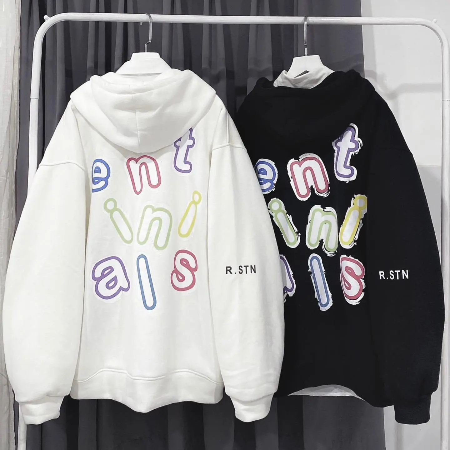 Áo Khoác Nỉ Hoodie Zip Nam Nữ Ent inl ais size 40 đến 60kg