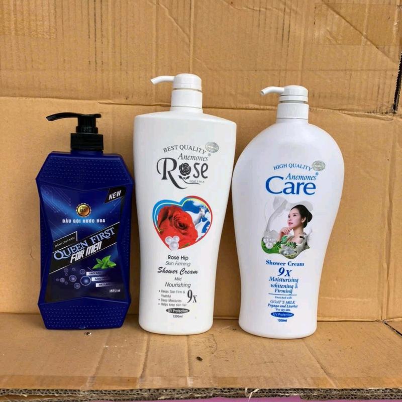 [MUA 1 ĐƯỢC 3] Combo 1 dầu gội for men 650ml tặng kèm 1 sữa tắm dê care 1200ml +1 sữa tắm dê rosy 1200ml