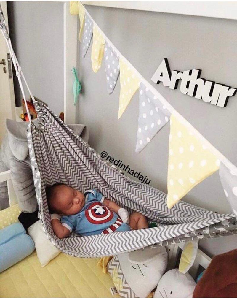 Product Introduction of INS Children's Swing Indoor Outdoor Hanging Basket Kids Hanging Cloth Bag Baby Home Cartoon Hammock 14