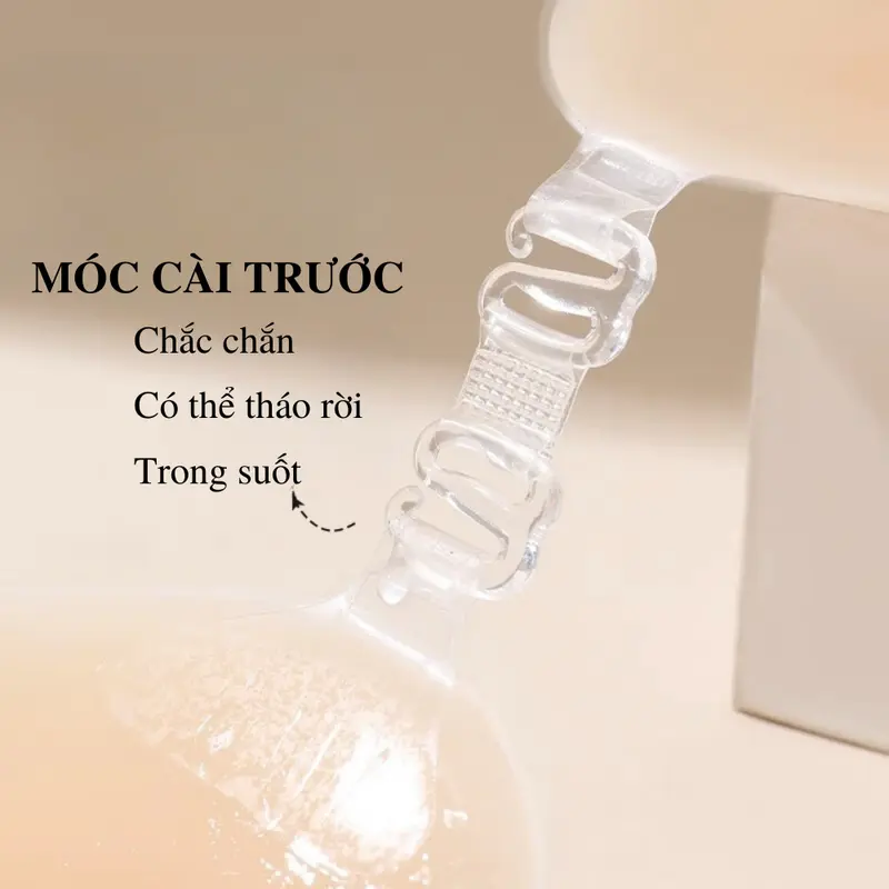 Miếng Dán Nâng Nguc Silicone Cài Trước Dán Siêu Chắc Không Tuột YUKI STORE 0138 6