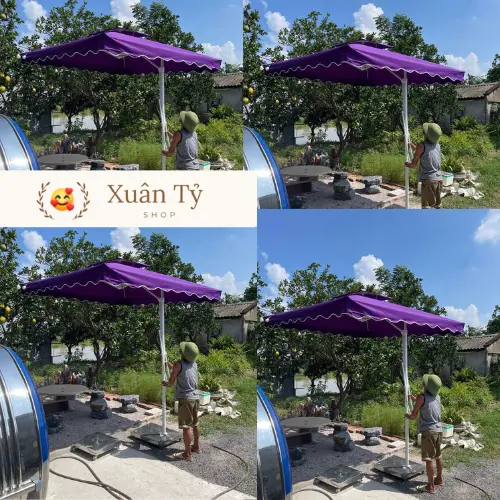 Ô dù lệch tâm vuông kích thước 2m5x2m5 hàng nhập khẩu chính hãng chất lượng cao