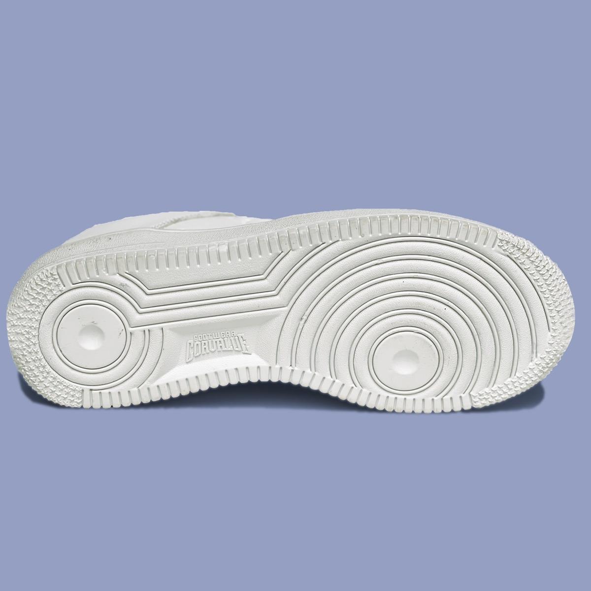 Sepatu Corvalue - Sepatu Sneakers Kasual Pria Wanita002 Hiratsuka Full white Casual Shoes Sneakers putih Kerja