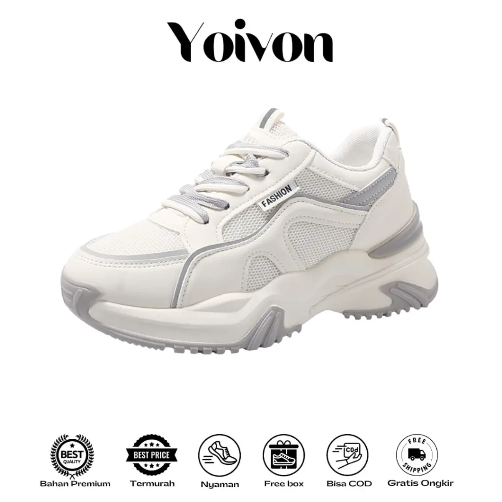 YOIVON - Free Box Jisung Sepatu Sneakers Wanita Kualitas Premium
