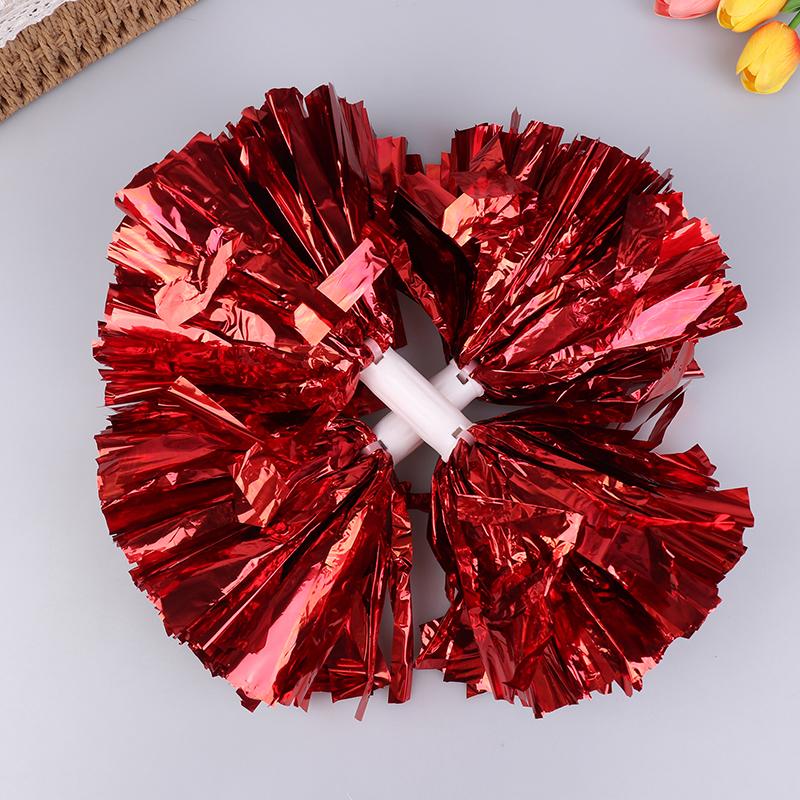 Product Introduction of Handle Style Cheerleader Pom Poms Metallic Streamer Sport Match Vocal Dance Party Concert Decorator Props Club Supply 34