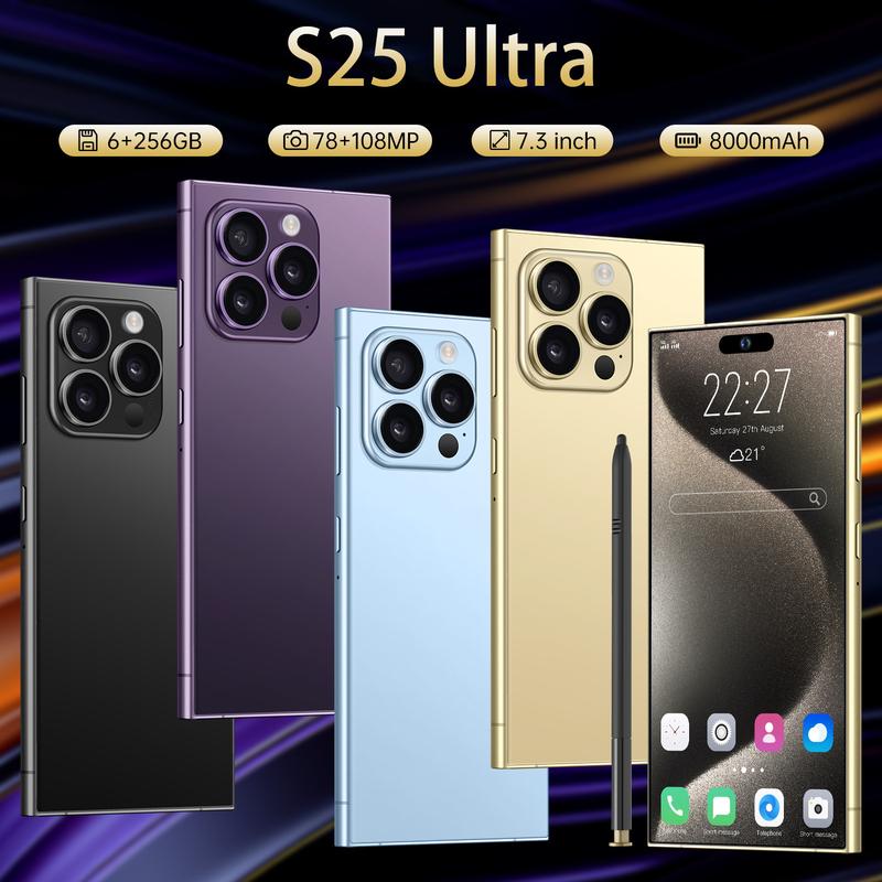 Product Introduction of Smartphone S25 Ultra Real 4G Android 11 built-in pen 7.3 large screen 13 million pixels (16G + 1T) 1
