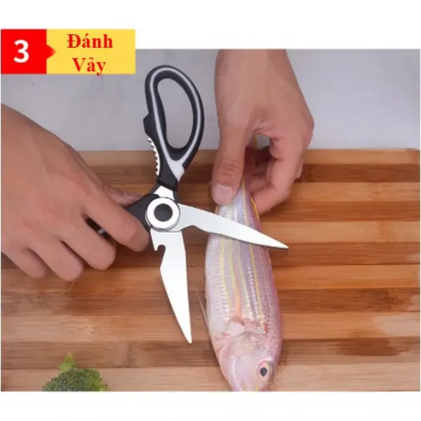 Kéo Nhà Bếp, Văn Phòng Đa Năng ( Cắt Gà, Xương Cứng, Rau, Bật Lắp Chai,Bóc Quả Cứng,...) 3