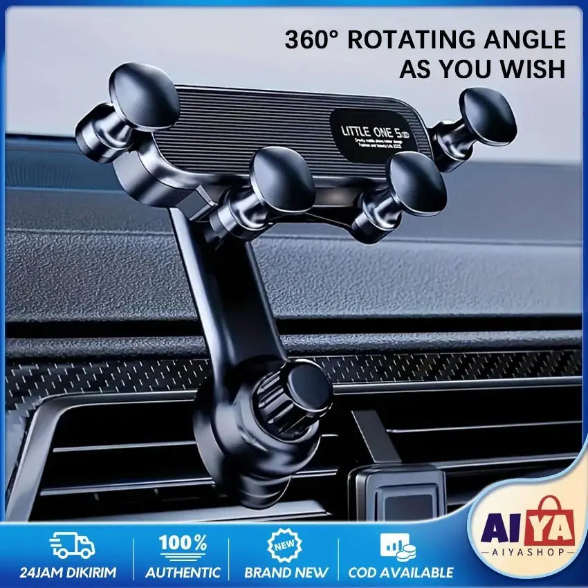 Car Phone Holder Hp Mobil Dapat Diputar 360  Holder Hp Di Ac Mobil / Tempat Dudukan Hp Stand Handphone Ventilasi Ac