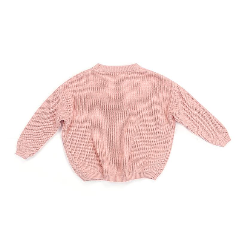 Product Introduction of Toddler Baby Fall Winter Sweaters, Kids Long Sleeve Knitted Solid Thick Pullover Clothes 40