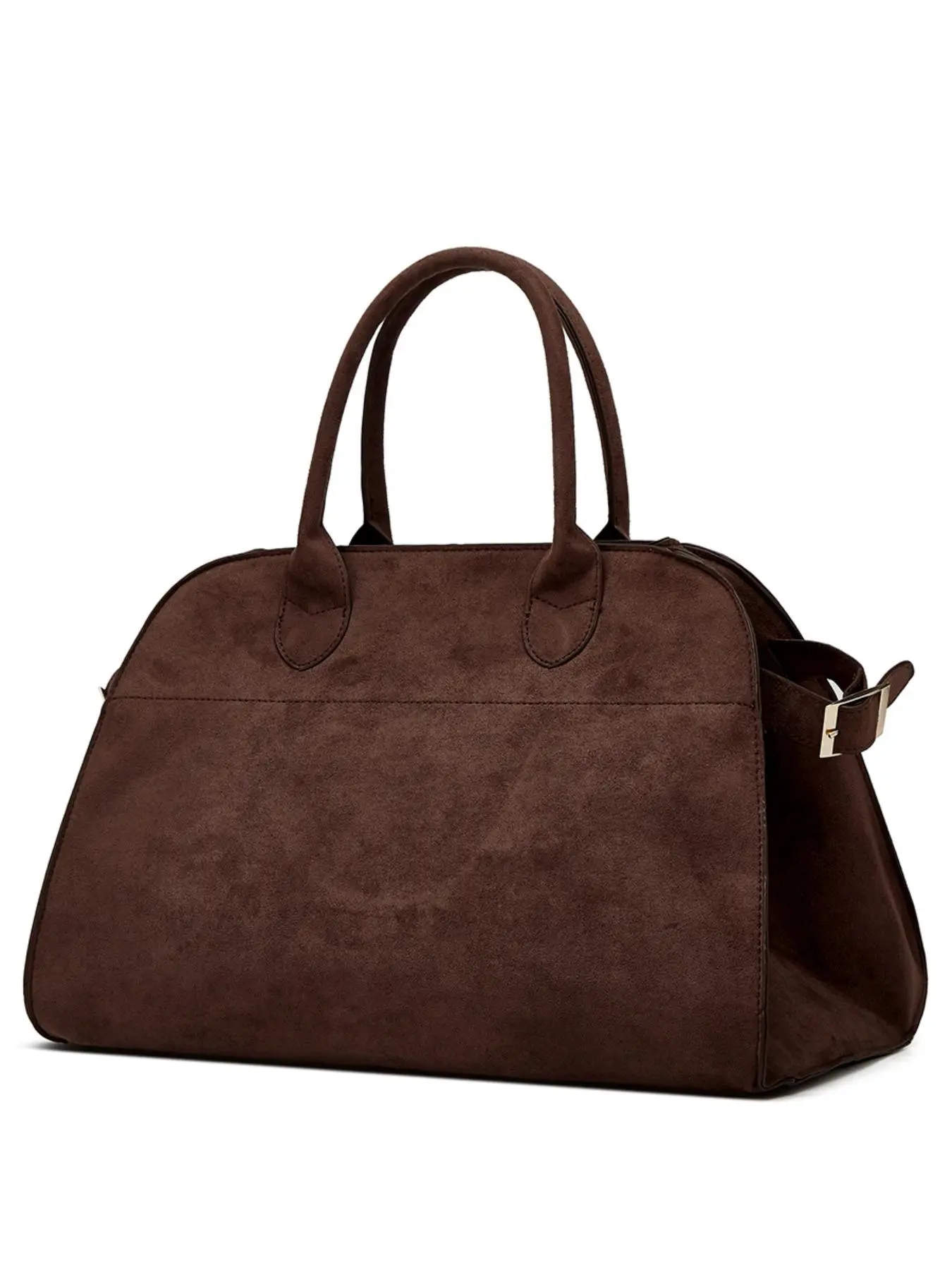 Women's Solid Suede Handbag, Fashionable Large Capacity Tote Bag for Daily Commuting, Casual Trendy Versatile High-quality Daily Commuting Bag