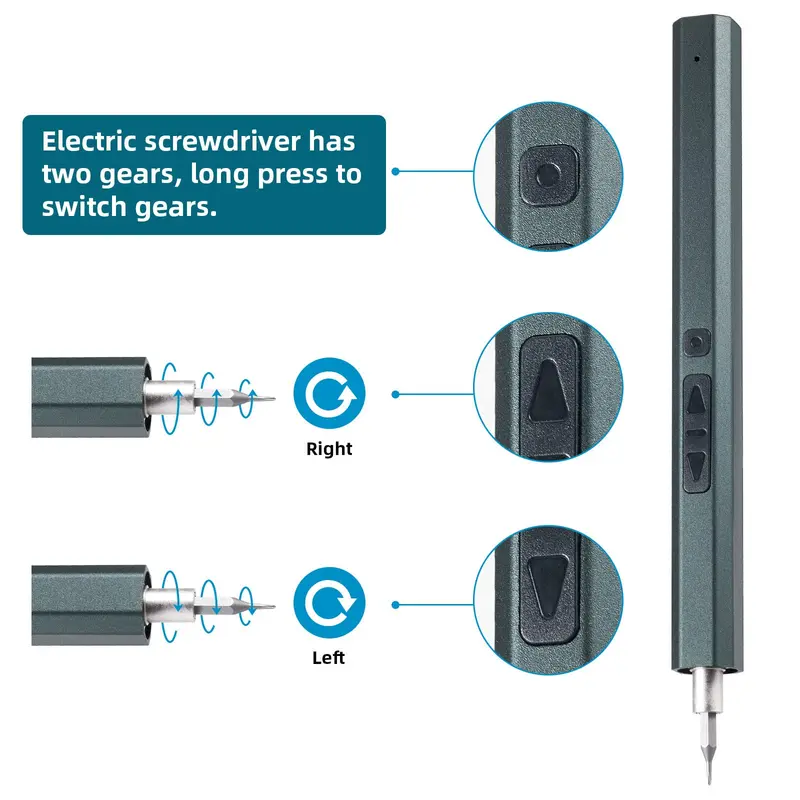 Multifunctional Electric Screwdriver Set, Professional Precision Repair Tools, Magnetic Phillips Torx Screwdriver Bits for PC DIY 7