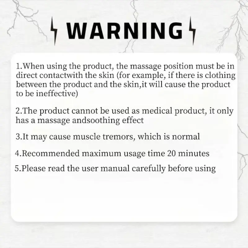 Rechargeable Mini Electric Massage Stick, Handheld Muscle Relaxation Massager with 10 Vibration Modes, Portable Body Massage Tool for Home & Travel 8