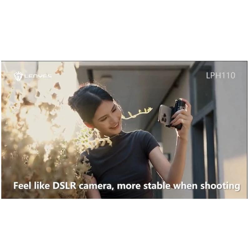 LENYES LPH110 Super Mini Tongsis Tripod Stick Selfie Vlog with LED Light Bluetooth Remote Monopod 3