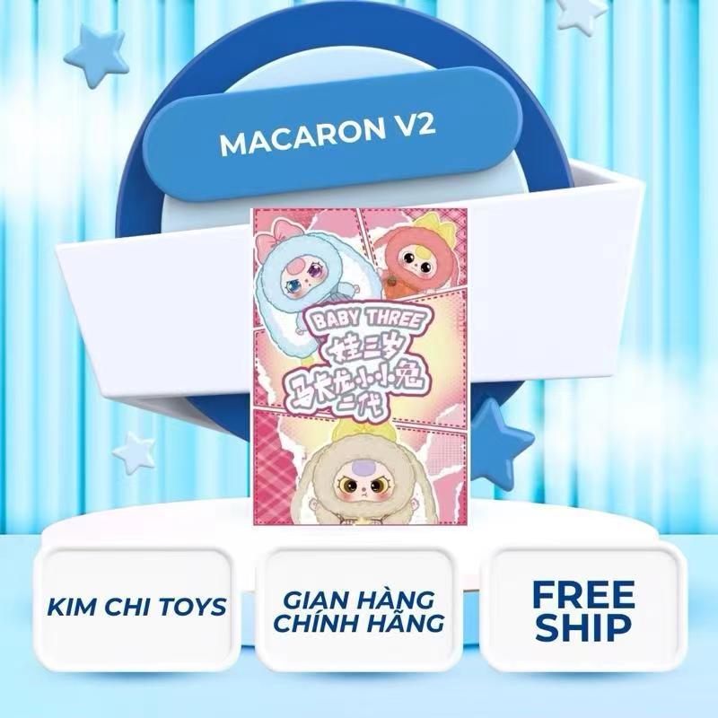 [CHÍNH HÃNG] Hộp mù thỏ Macaron V2 Baby Three - Móc treo dễ thương cho trẻ em 0