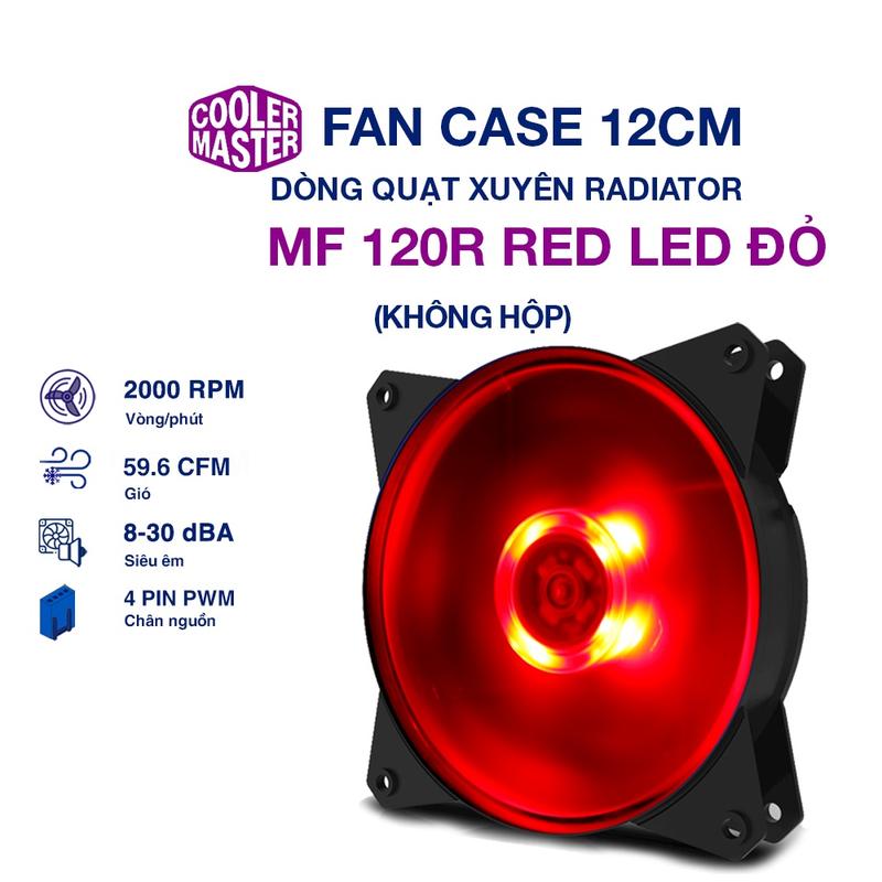 Product Introduction of Quạt Fan Case 12cm Cooler Master gió mạnh quạt êm - CoolerMaster SickleFlow Halo Masterfan Fan led RGB 120mm 140mm 14cm 22