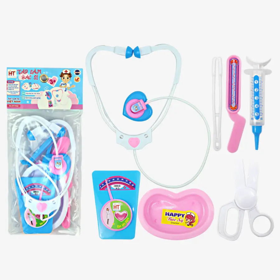 Túi đồ chơi Bác sĩ mini 7542 đồ chơi nhập vai cho bé trai và gái 1-3 tuôi  không chơi đồ hàng