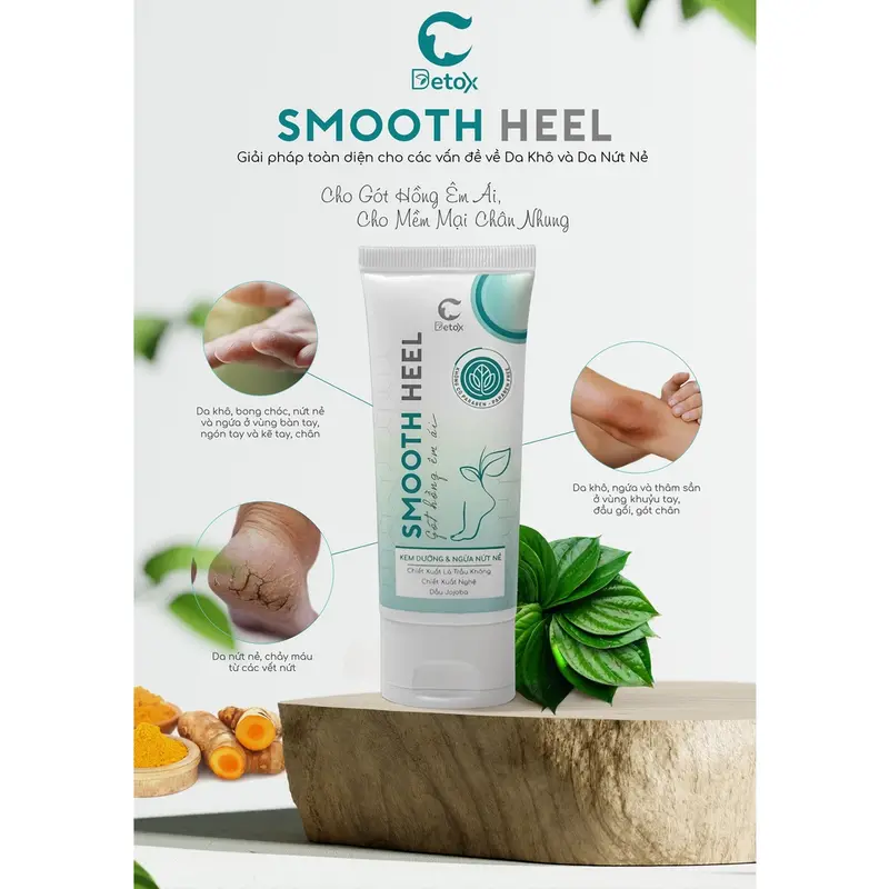 Kem Chuyên Mờ Thâm Body Nứt Nẻ Tay Chân - C-Detox Smooth Heel Collagen Dưỡng Body Whitening Kem Body Nữ Làm Đẹp Da Dưỡng Da Body Women Dưỡng Thể Vitamin E Lotion 4