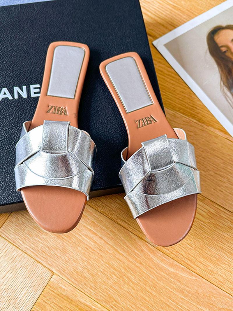 Product Introduction of Women's Fashionable Plain Color Slide Sandals, Casual Comfortable Flat Sandals for Beach, Home, and Everyday Wear, Stylish Flat Flip Flops for Women, Walking Shoes, Gifts for Wife 5