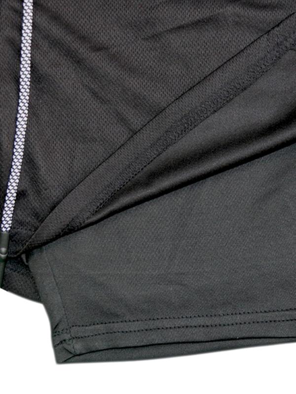 Men's 2 In 1 Spider Print Drawstring Waist Sports Shorts, Casual Regular Fit Pocket Track Shorts for Summer, Gym Shorts, Sport & Outdoor Clothing For Gym Workout Running 7