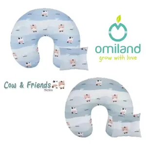 omiland nursing pillow bantal menyusui+ free bantal lengan peang cow