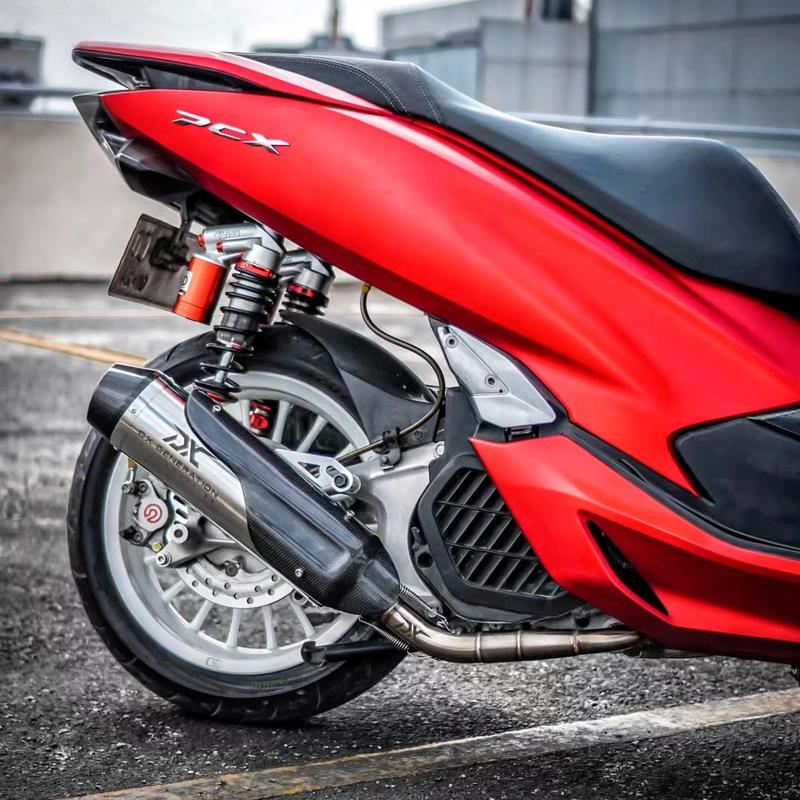 Knalpot SR1 Fullsystem Pcx 150/160 Adv15/160 Nmax old/new Aerox old/new Vario 125/150 old atau new led Karbon Motor Racing 6