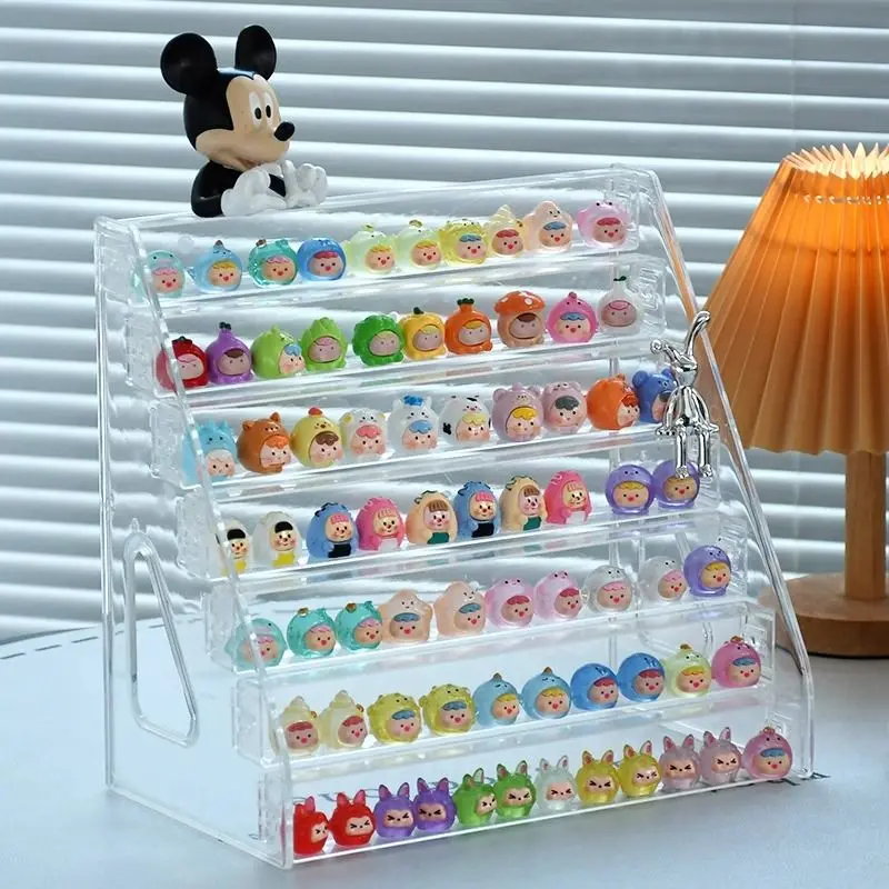 Hộp Trưng Bày Ngũ Cốc, Thiết Kế Dễ Thương, Chất Liệu Acrylic, Đồ Trang Trí Nhỏ Giá Để Đồ Để Bàn, Trong Suốt, Dung Tích Lớn, Thích Hợp Cho Pop Mart, Giá Chân Đế Trưng Bày Thủ Công, Năm 2024