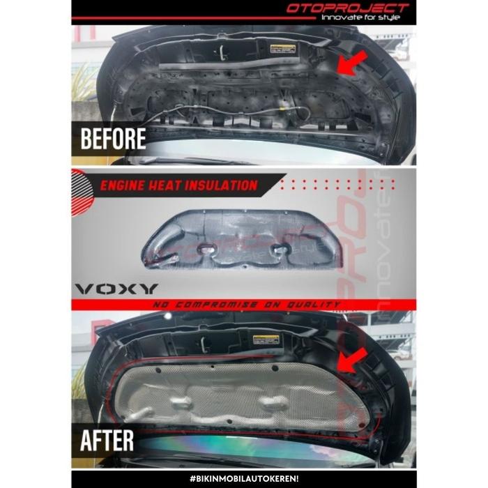 Gambar Otoproject - Engine Heat Insulation Voxy Aluminium | Peredam Panas Mesin Voxy dari Otoproject Kota Surabaya Tokopedia