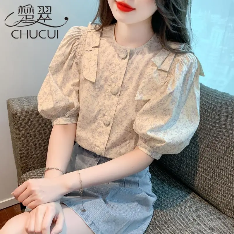 Áo Sơ Mi Tay Phồng Hoa, Áo Nữ Mùa Hè, Thiết Kế Đẹp, Áo Pháp Độc Đáo Phong Cách Trẻ Trung Mới, Áo Voan Đẹp, 2024