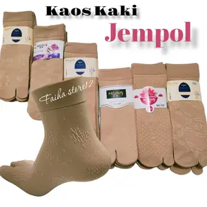 harga untuk 3/6 pasang kaos kaki/kaos kaki wanita jempol burkat/kaos kaki dua jari