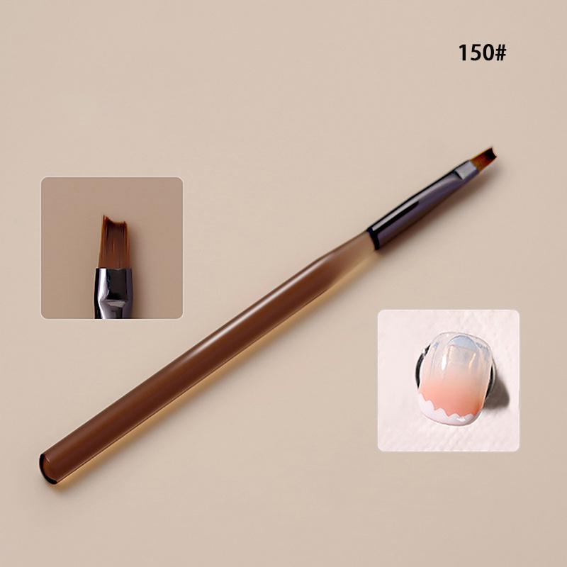 Product Introduction of Set Berus Pelapik Seni Kuku, 9 Keping, Corak Jalur Perancis, Garisan Petua 3D, Pen Lukisan DIY, Berus Gel UV, Pen Lukisan, Alat Manikur 30