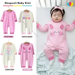 (SNI) Sleepsuit Baby Kimi uk Bayi 0-12 Bulan / Jumper Motif Premium Baju Tidur Newborn Setelan Slepsuit Bodysuit Anak Laki-laki Perempuan Baby Boy Girl Katun uk 3 6 12 Month fawa kiddie