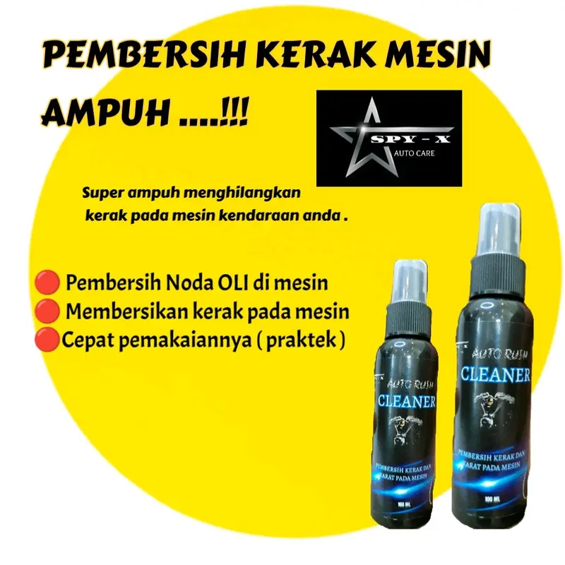 Pembersih Kerak Mesin Motor / penghilang karat besi motor / Pembersih kerak mesin / pembersih kerak mesin motor / cairan pembersih karat dan kerak pada mesin / perontok karat dan kerak mesin SPY-X Auto Cleaner Penghilang kerak dan karat pada mesin 2