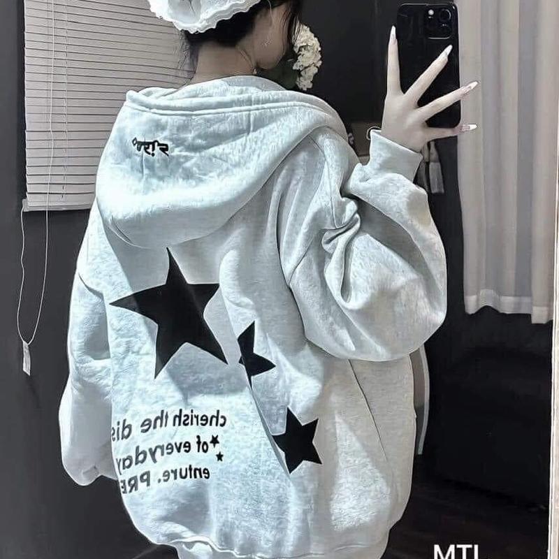 Áo khoác nỉ chất nỉ cotton thường - sao 1