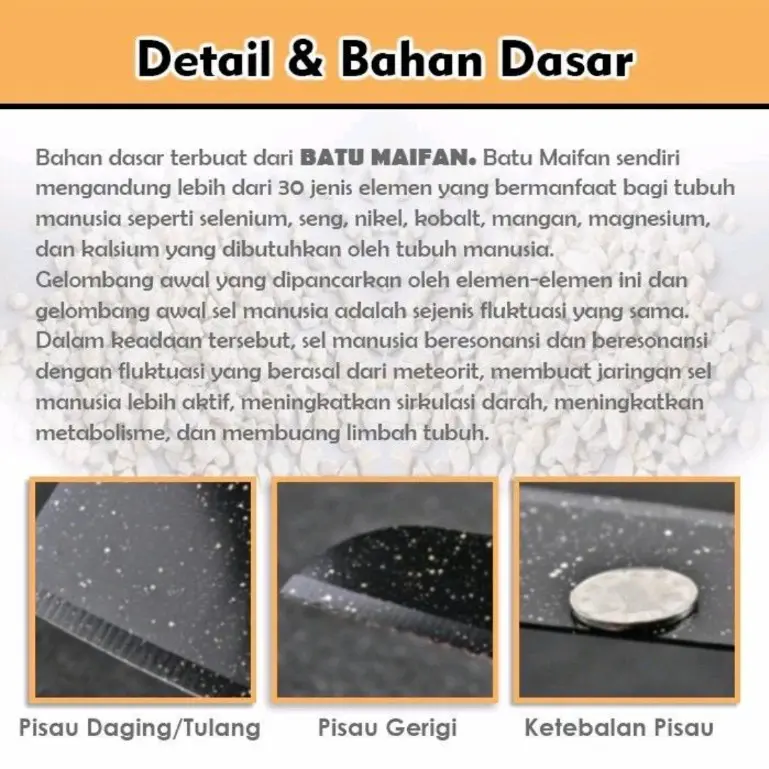 PISAU SET MURAH/KNIFE SET PISAU DAPUR SERBAGUNA MURAH 5 in 1 BLACK MARBLE 6