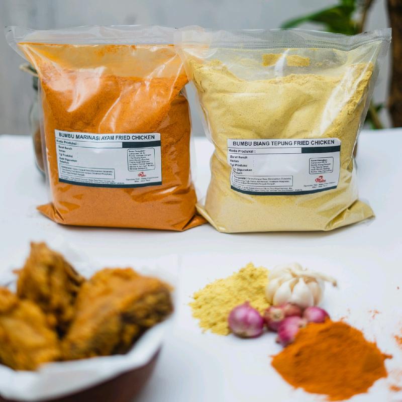 [Paket Hemat 1 kg]Bumbu Biang dan Bumbu marinasi ayam premix tepung inti bumbu rendam ayam krispi Jamur Penyedap 3