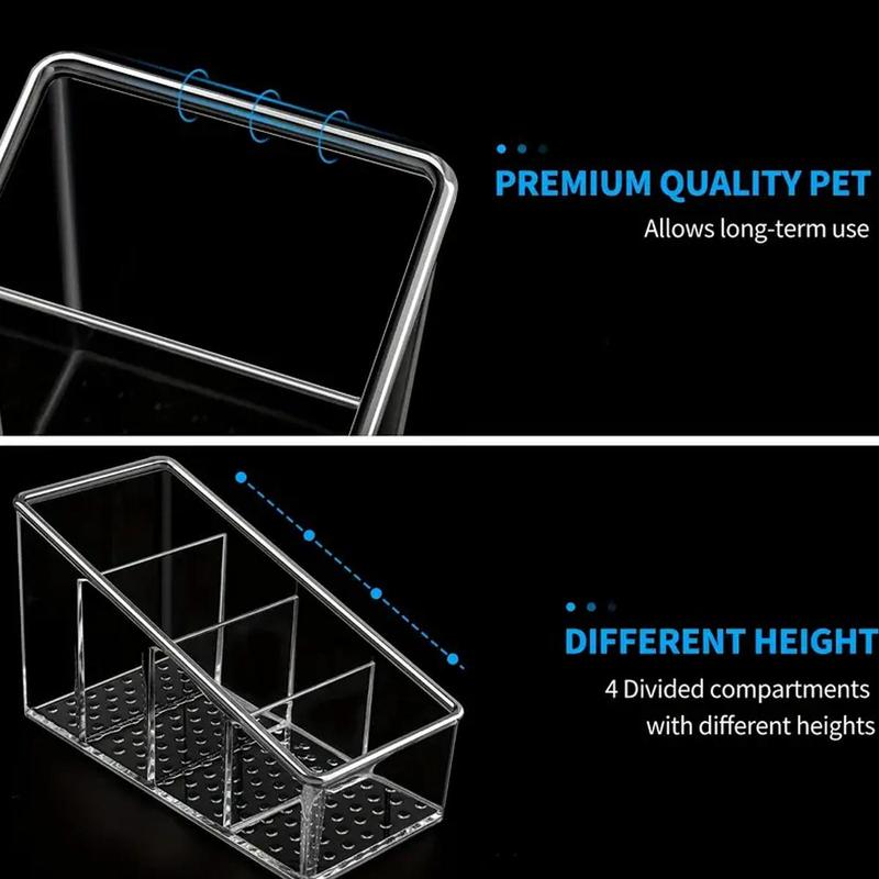 Product Introduction of Desktop Storage Box, 1 Count 4 Compartments Makeup Brush Holder, Desktop Organizer for Home Office School, Storage Organizers 13