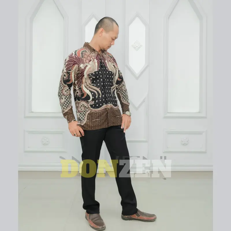 Celana Formal Pria Slim Fit Premium Quality DONZEN Model Elegan - Hitam Abu Tua Abu Muda Kantong Nyaman 4