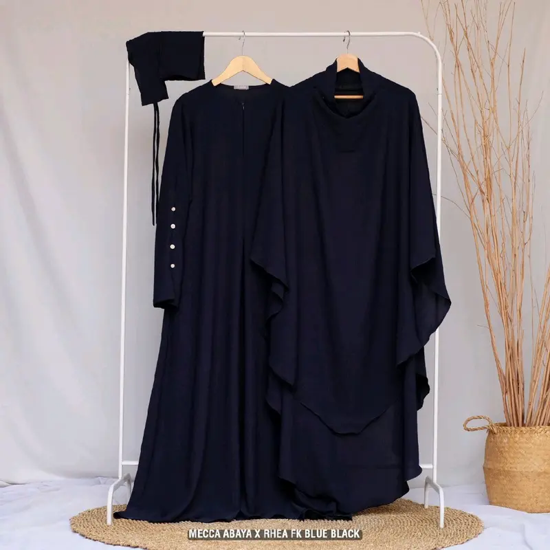 Mecca Abaya X Rhea FK Gamis Wanita Crinkle 3