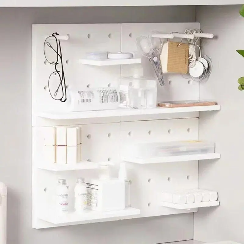 Punch-Free Wall Shelf Home Decoration Rack Cosmetic Display Storage Holder Sundries Wall Shelf Wall Storage Rack Organization