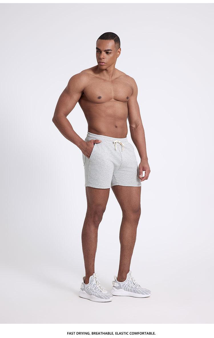 Product Introduction of Fitness shorts American men's casual stretch three quarter pants 7