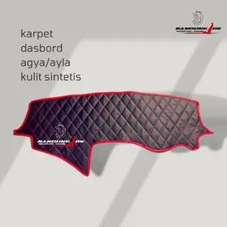 Alas dasbord Mobil Agya Ayla Taplak Dasbord Kulit Sintetis aksesoris mobil Cover dasbord  kulit sintetis aksesoris mobil Car Kendaraan 0