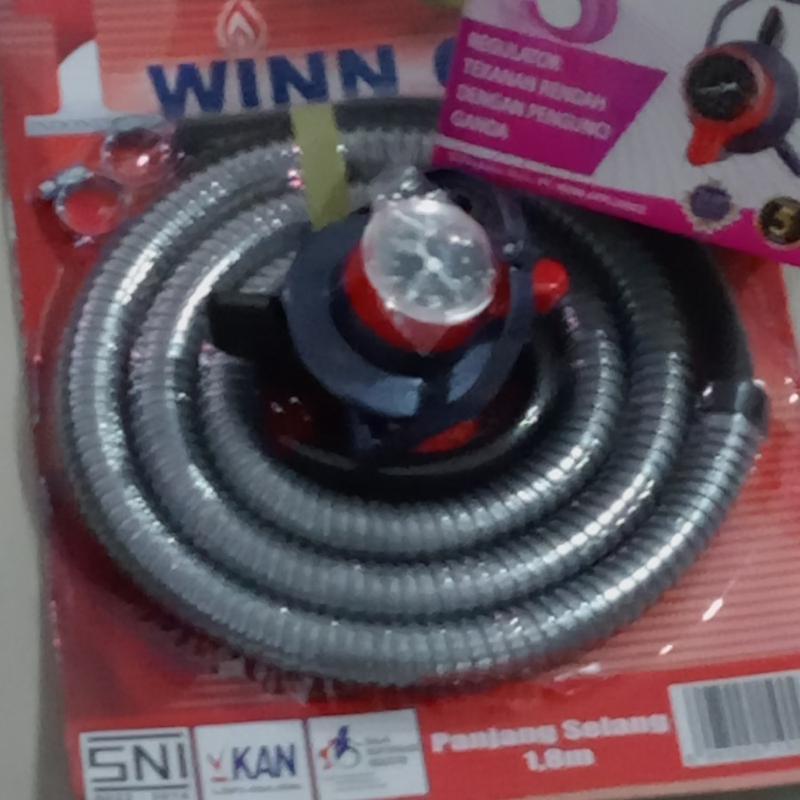 PAKET SELANG GAS + REGULATOR WINN GAS W-900M 1