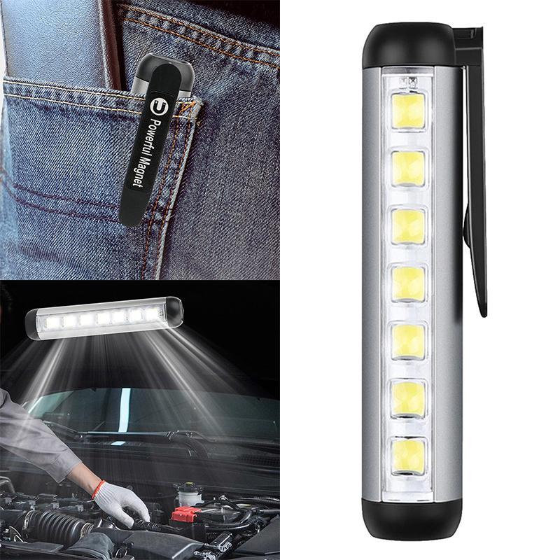 Product Introduction of Flashlight Magnetic - Fishing Pencil Case Light With Magnetic Base And Clip, Outdoor Activity Supplies, Fishing, Work, Camping, Hiking 24