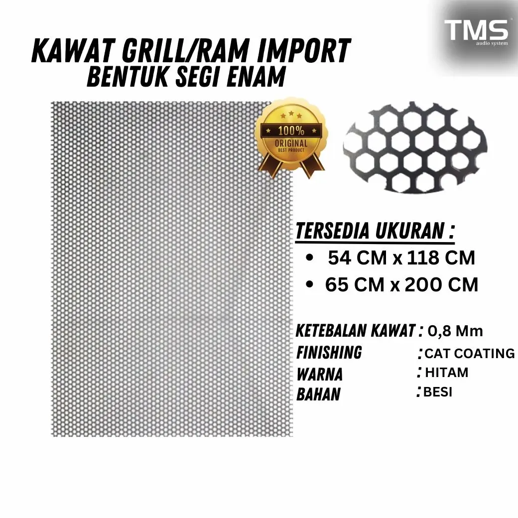 Kawat Ram – Grill Kawat Box Speaker – Kawat Import Tebal -- TMSAUDIO