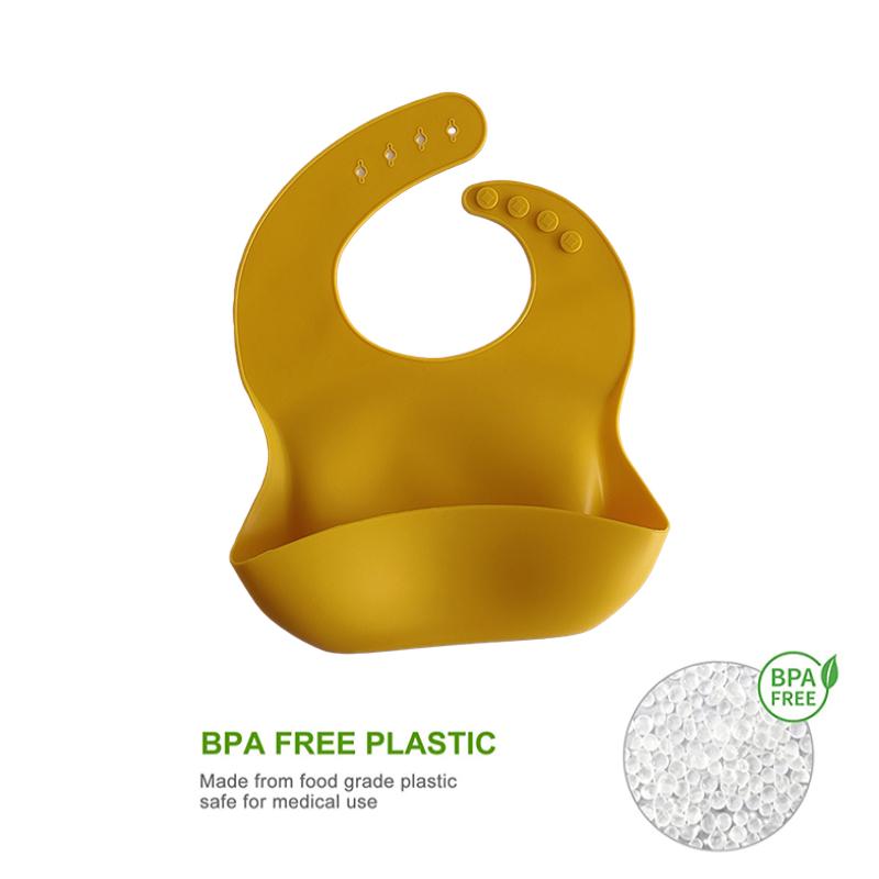 Product Introduction of Baby Waterproof Silicone Thicken Bibs Apron Toddler Girl Boys Feeding Adjustable Bib Silicone 5