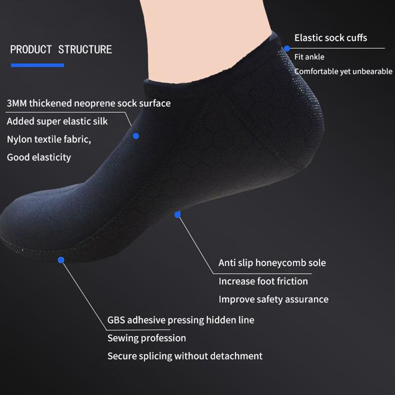 Product Introduction of Swimming Non-Slip Snorkeling Deep Diving Warm Waterproof Beach Socks Shoes 36