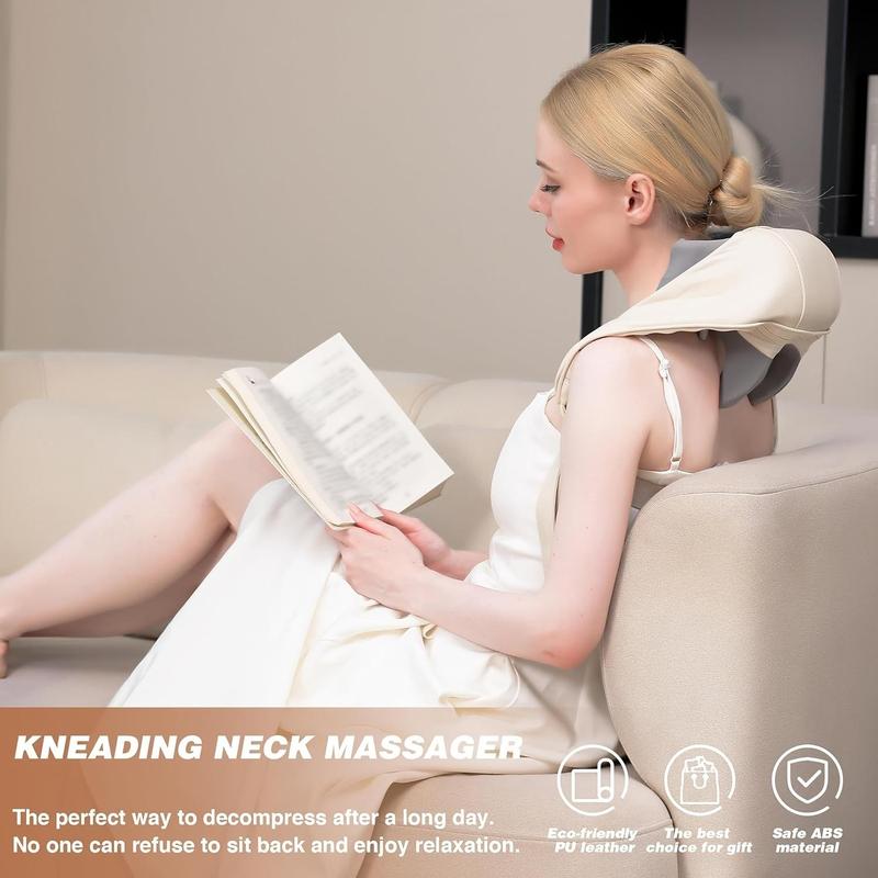 Electric U-shaped Multi-function Neck & Shoulder Massager, Cervical Back Muscle Relaxing Massage Shawl, Personal Care Appliances for Men & Women, Stocking Fillers Gift 3