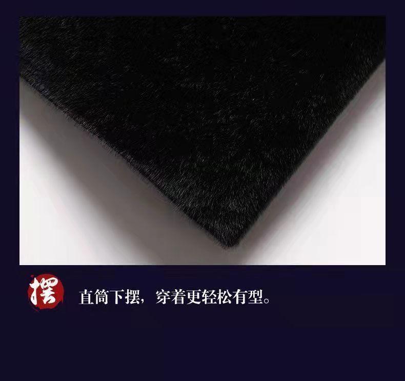 Product Introduction of Áo Khoác Lông Chồn, Dành Cho Nam Trung Người Già Và Cao Tuổi, Áo Khoác Len Dài, Thích Hợp Cho Ông Nội, Quần Áo Mùa Đông, Ấm Áp, Áo khoác ngoài Lông Giả Chất Lượng Cao, 2024 18