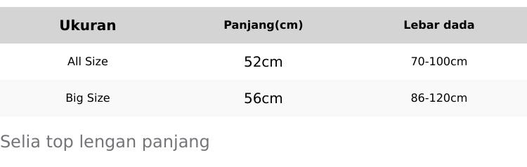ULDA | Luna Top Lengan Panjang | Atasan Wanita